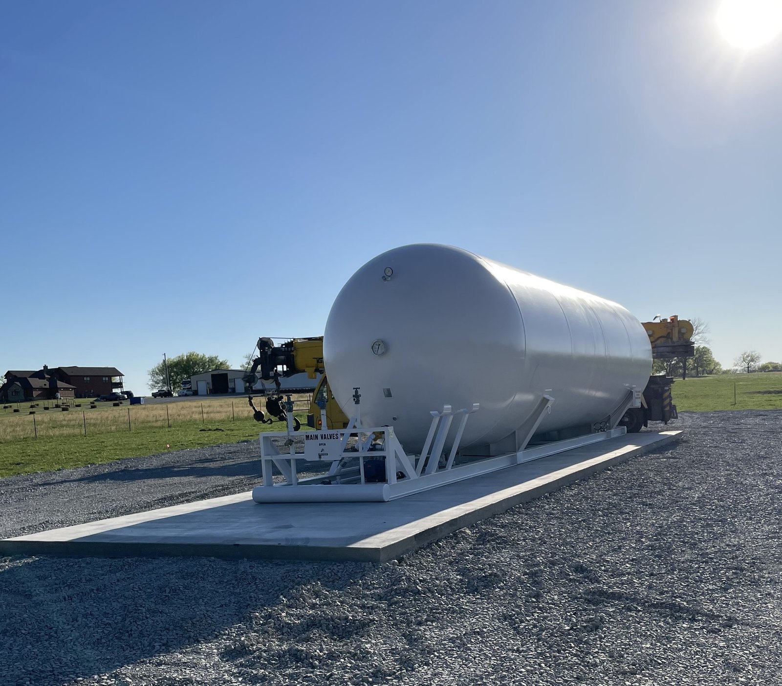 Lang Company D300LP 30000 Gallon Propane Storage Tank Skid
