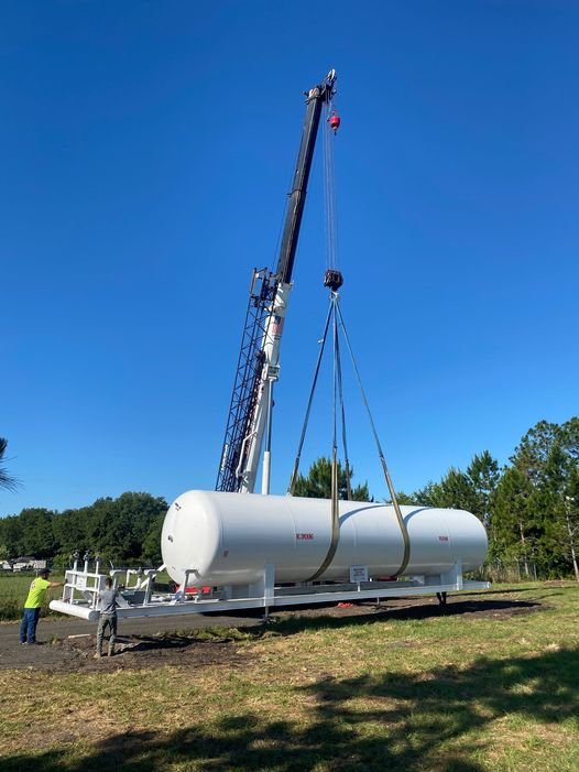 18000 Gallon ASME Skid Propane Storage Tank