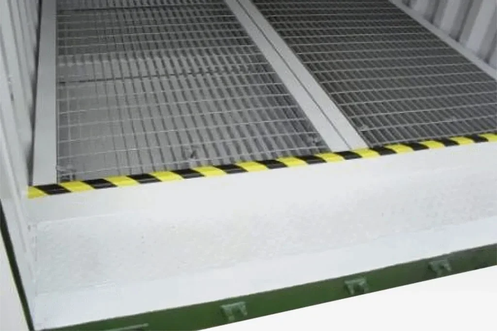 20ft x 8ft Open Mesh Floor Bunded Storage Container