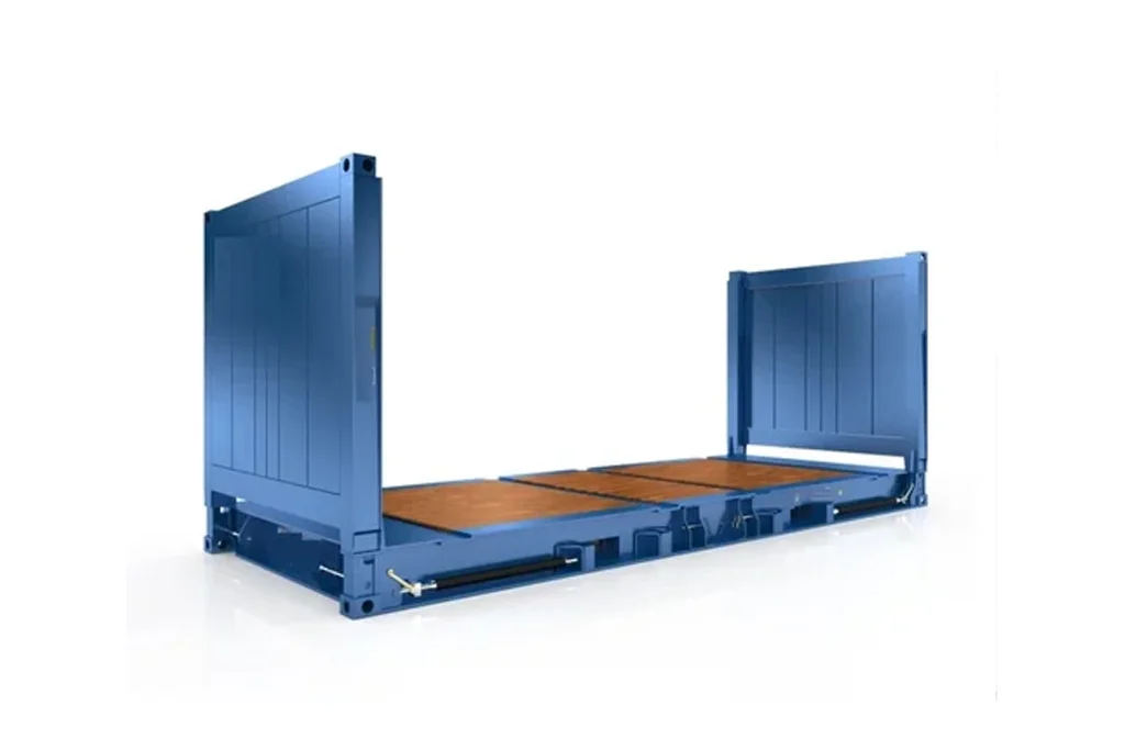 Used 20ft x 8ft Flat Rack Shipping Container